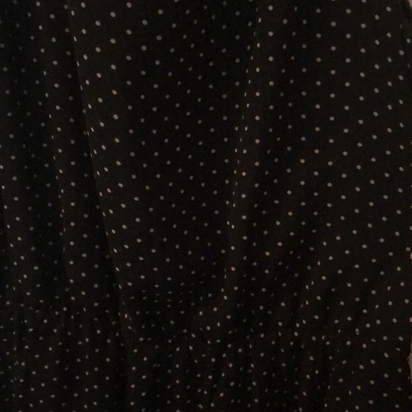 Black & White Polka Dot Uniqlo Dress Large - Picture 2 of 5